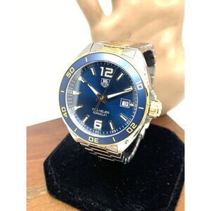 Tag Heuer Men's Watch WAZ1120 Formula 1 Swiss Quartz Blue Dial 2-Tone Steel 41mm